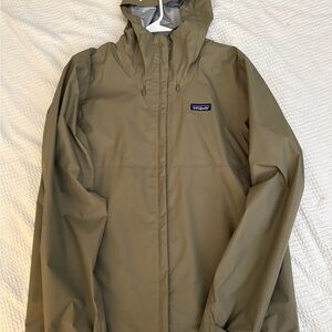 Patagonia Torrentshell 3L Olive Green Hooded Jacket